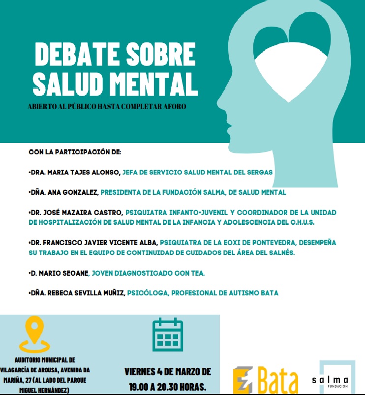 VIERNES 4 DE MARZO DE 19:00 A 20:30 «Debate sobre Salud Mental»